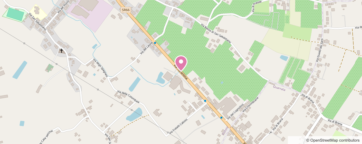 Mappa: Via Fiorentina 558/B, Pistoia